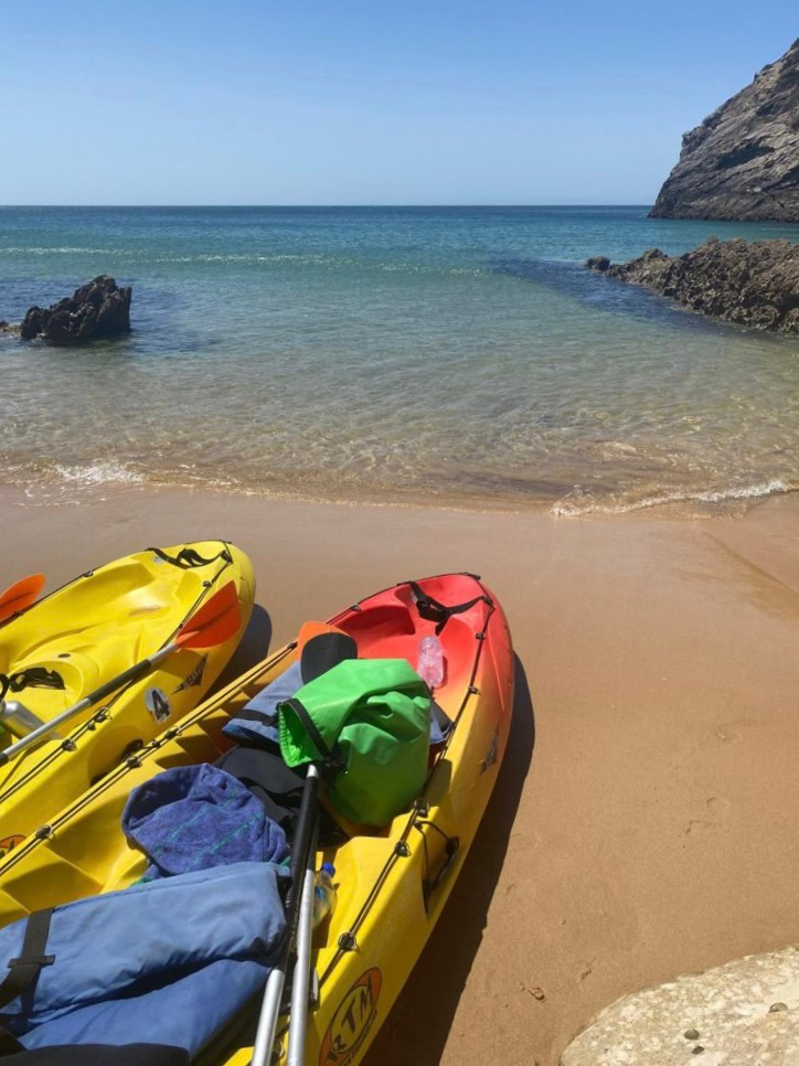 Kayak Touren Algarve Ingrina, remoted Beach